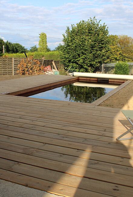 Les Jardins d’Olivier : construction piscine en bois à Magnac-Laval près de Limoges & Bellac (87)