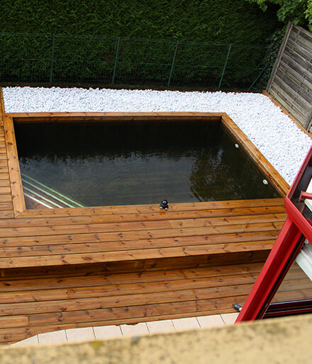 Les Jardins d’Olivier : création terrasse en bois à Magnac-Laval près de Limoges & Bellac (87)