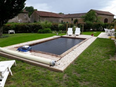  piscine en bois immergé 6.80 x 3.50 