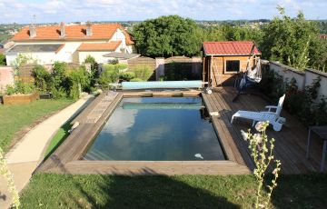 Piscine en bois immergé de 7 x 3.50 m a Limoge