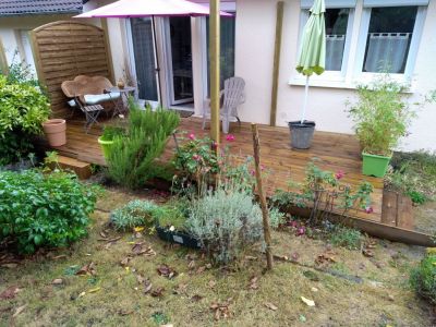 suppression des marches , accès facilité entre la maison et le jardin